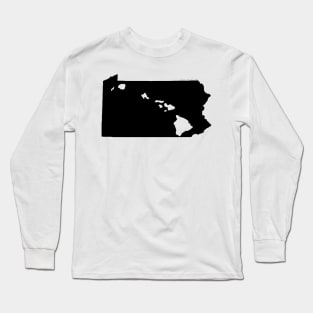 Pennsylvania and Hawai'i Roots by Hawaii Nei All Day Long Sleeve T-Shirt